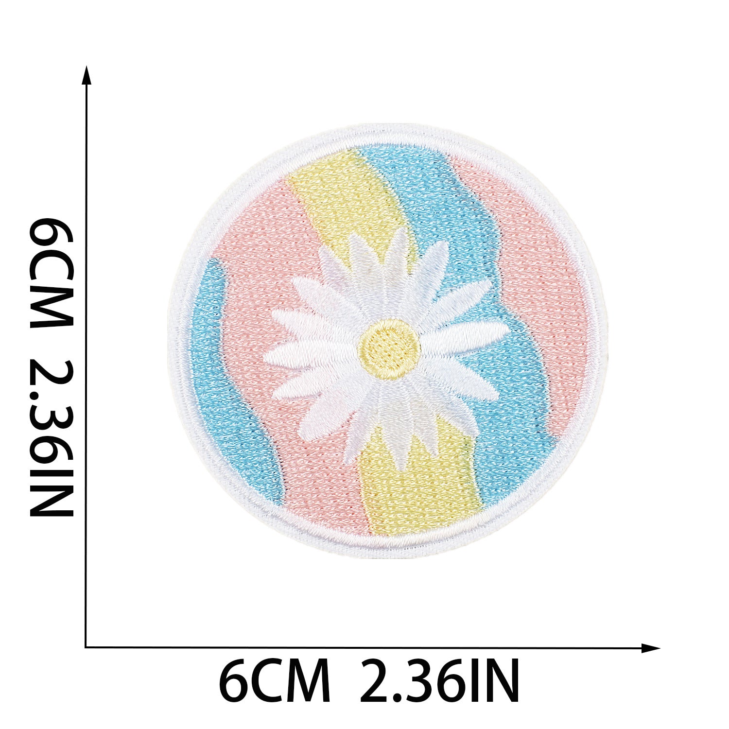 Wholesale Hundred Flowers Embroidery Patches Colorful Flowers Embroidery Patches